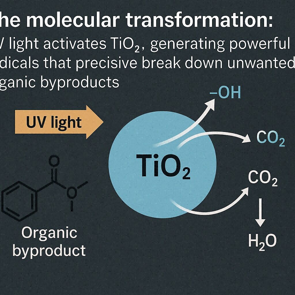 Transformation moléculaire: Processus de réaction photocatalytique Concentré de saveur pour les e-liquides