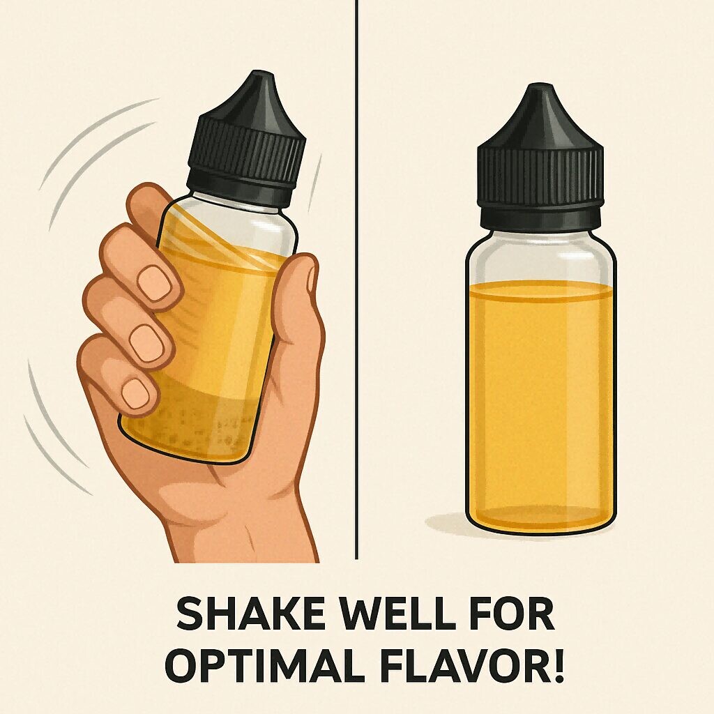 Secouez soigneusement pour améliorer les concentrés de saveur de goût pour les e-liquides