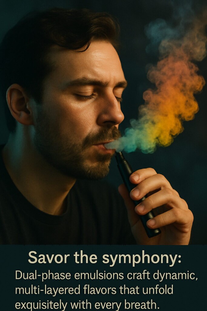 Le moment d'inhaler des concentrés de saveur de vapeur pour les e-liquides