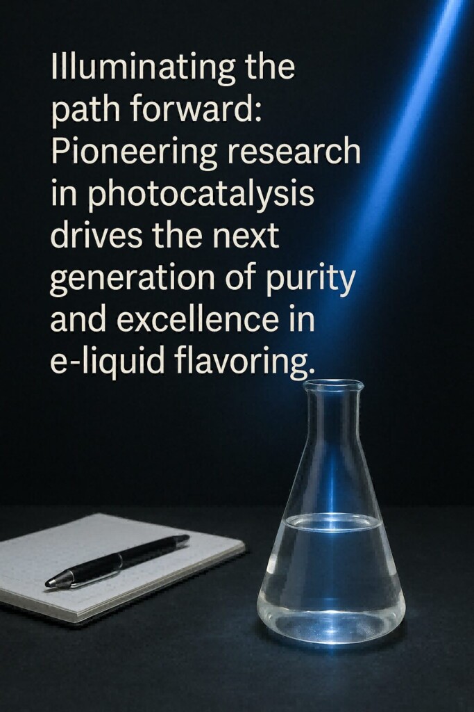 Photocatalyse Recherche de laboratoire Concentré de saveur pour les e-liquides