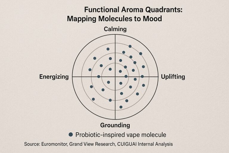 Flavor Concentrates for E-Liquids Functional Aroma Quadrants: Mapping Molecules to Mood