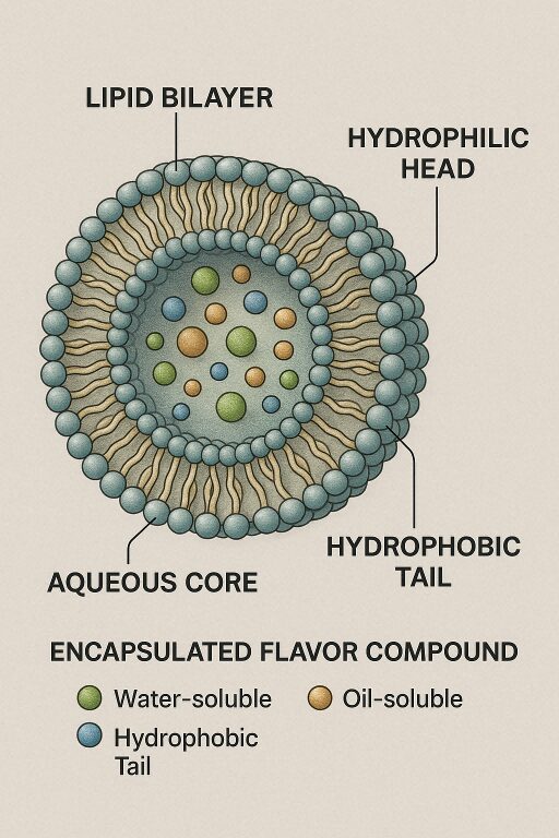 Diagram of liposome structure Flavor Concentrates for E-Liquids