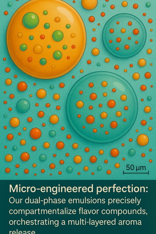 Microscopic two-phase emulsion structure Flavor Concentrates for E-Liquids