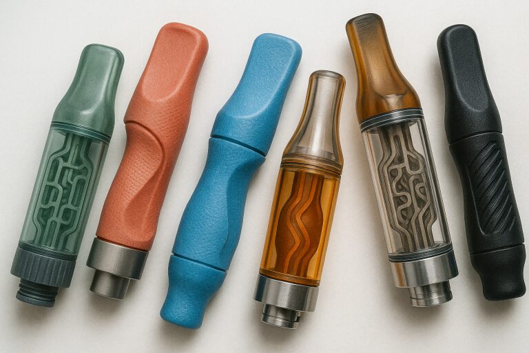 Five 3D printed e-cigarette ink tubes E-liquid flavor concentrate