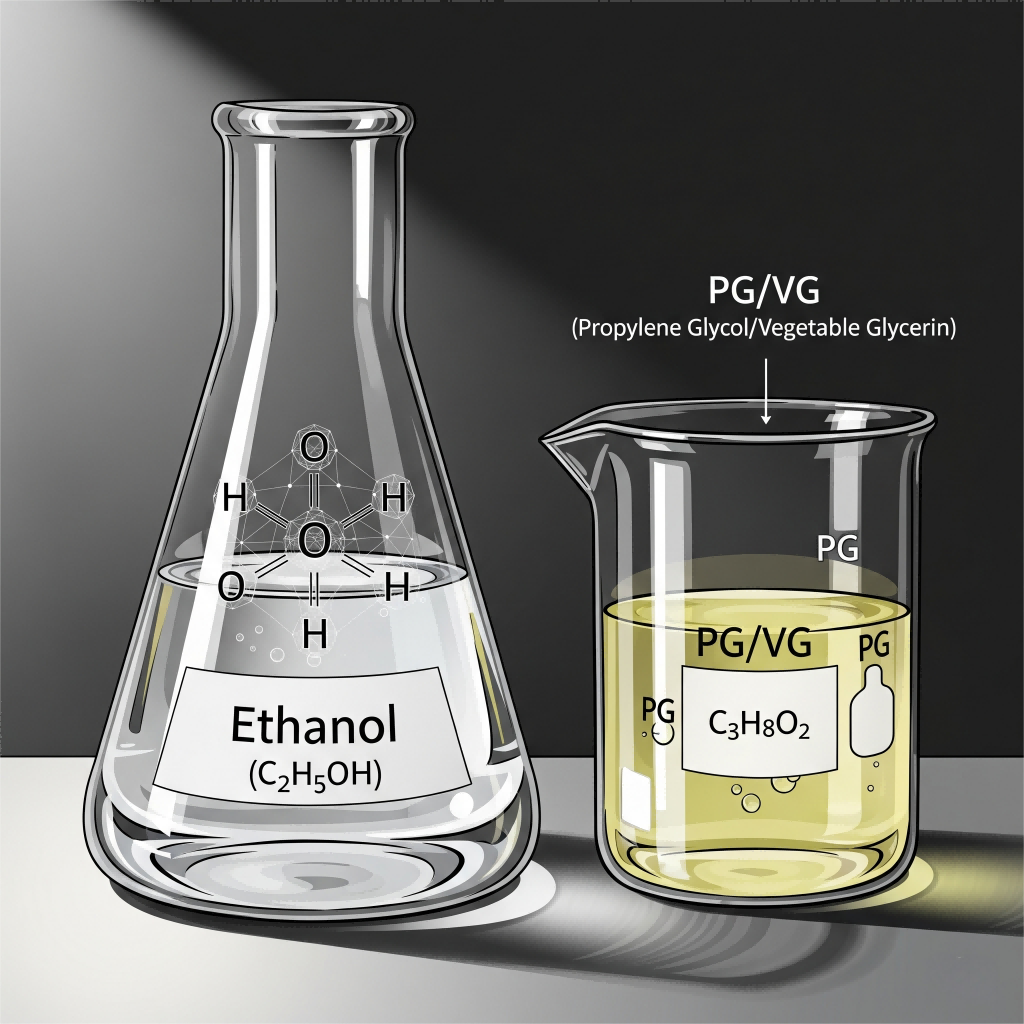 一个科学的角度：解释乙醇和PG/VG风味浓缩物的化学差异，用于电子液体的电子液体风味+Cuiguai风味