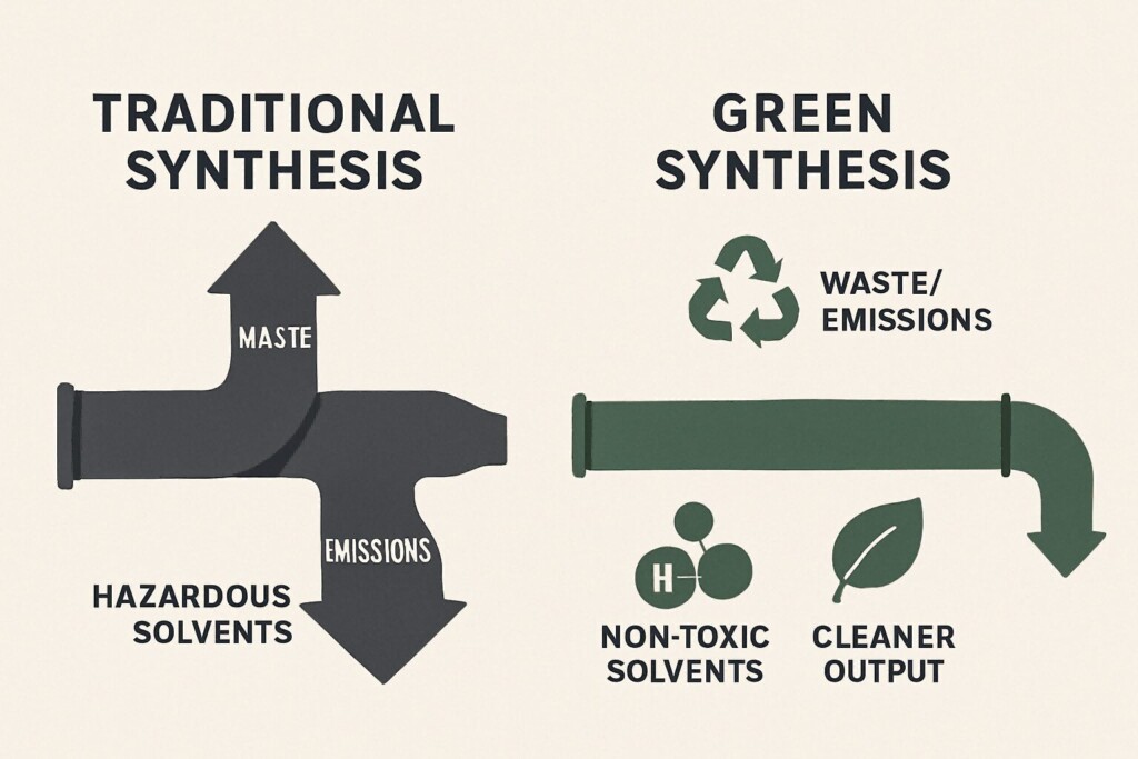 Comparación de concentrados de sabor a síntesis tradicional y verde para el sabor a los líquidos e-líquidos