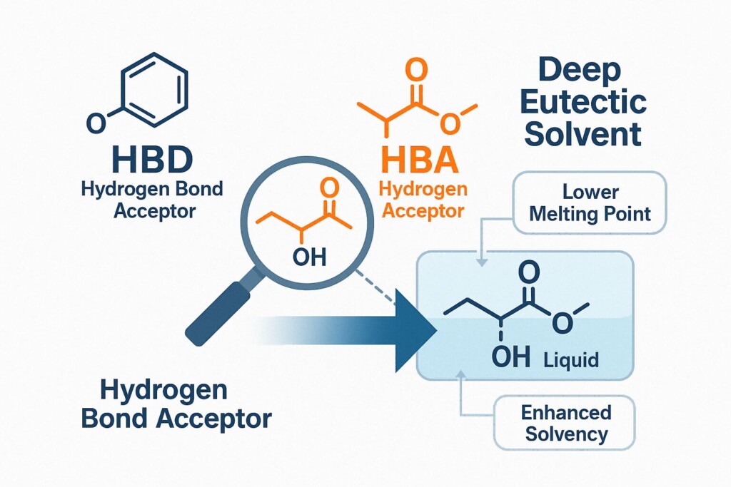 Schematic diagram of deep eutectic solvent molecules Flavor Concentrates for E-Liquids