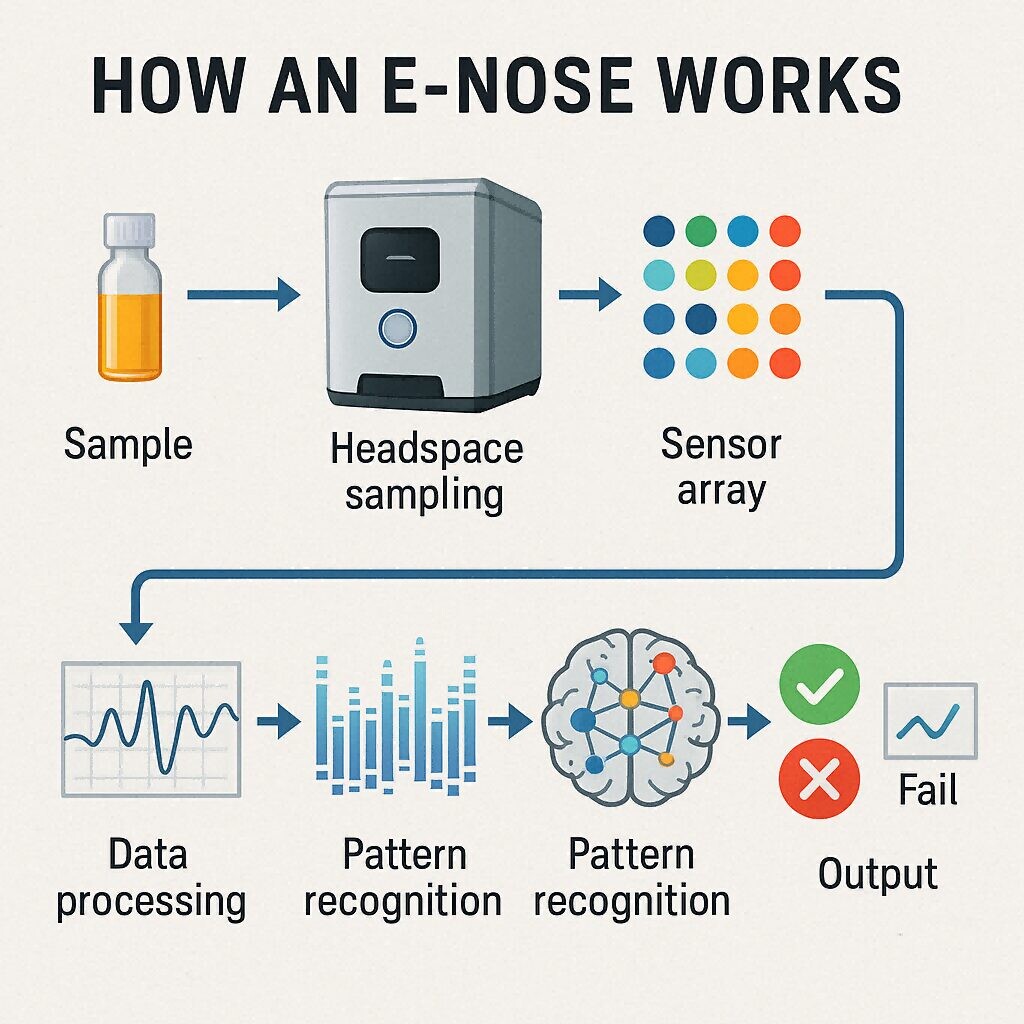 Electronic Nose Workflow Diagram Flavor Concentrates for E-Liquids