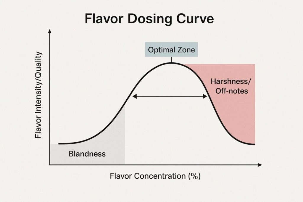Flavor Dosage Curve Flavor Concentrates for E-Liquids+E-liquid flavors CUIGUAI Flavor