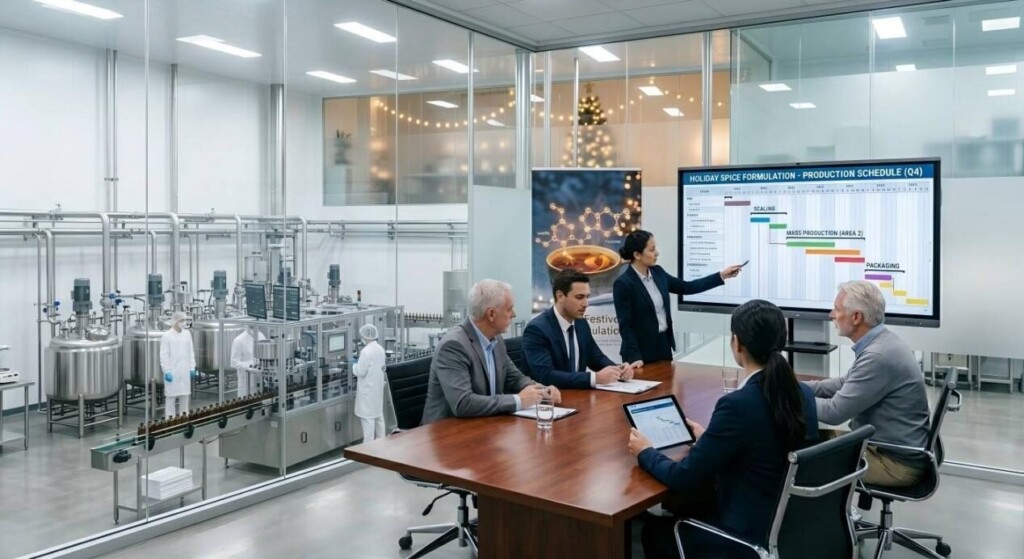 Soyez témoin de la meilleure collaboration professionnelle alors que des experts discutent de la logistique de la chaîne d'approvisionnement dans notre bureau de fabrication moderne aux parois de verre.