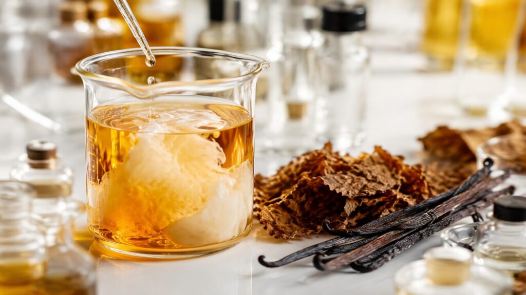 Inside the chemistry of custard tobacco e-liquid flavor formulation — key aroma compounds, mixing ratios, and technical considerations for premium vape concentrate manufacturing.