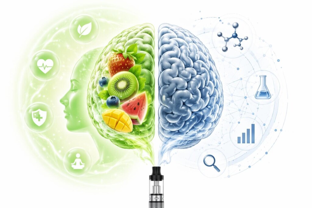 A professional scientific analysis of the health halo effect in e-liquid fruit flavors: how cognitive biases make fruit-flavored vaping products perceptually feel healthier, and what this means for B2B flavor manufacturers and regulatory strategy.