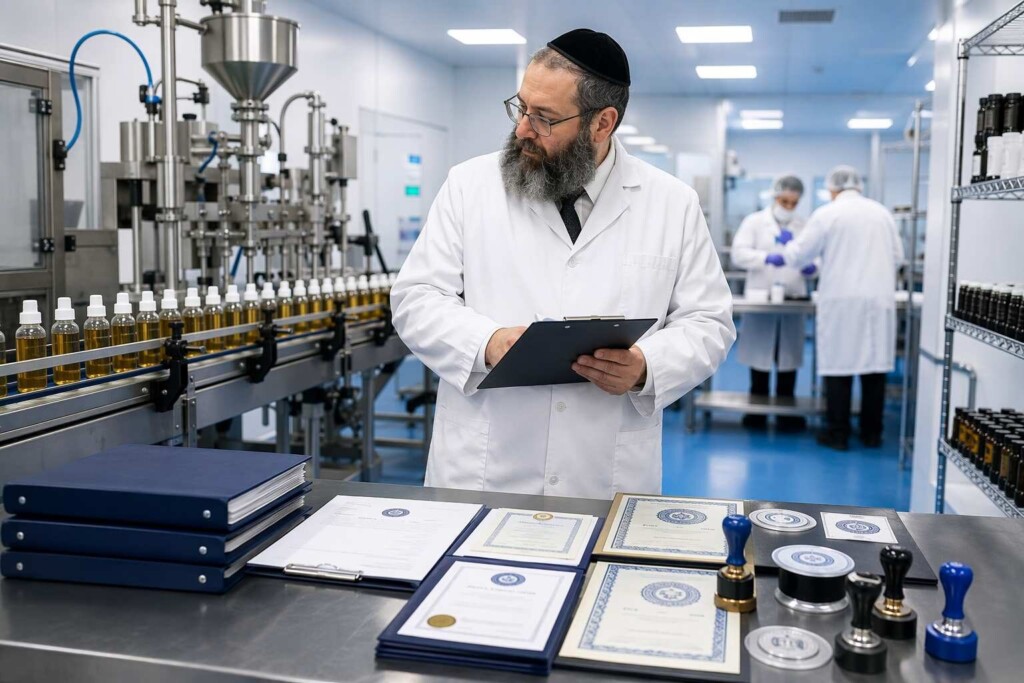 kosher flavor house certification, mashgiach e-liquid inspection, kosher flavor extract audit, OU OK Star-K flavor manufacturer certification