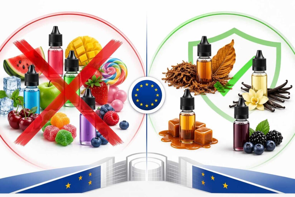 characterizing flavor e-liquid, EU TPD Article 20, national vape flavor ban, FDA PMTA