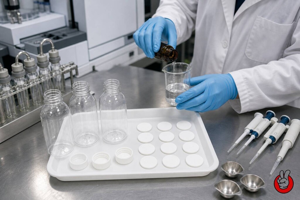 Terpenes sorb into polyolefins, acids attack liners, and packaging constituents migrate into liquid. Learn what migration and scalping testing must cover for e-liquid.