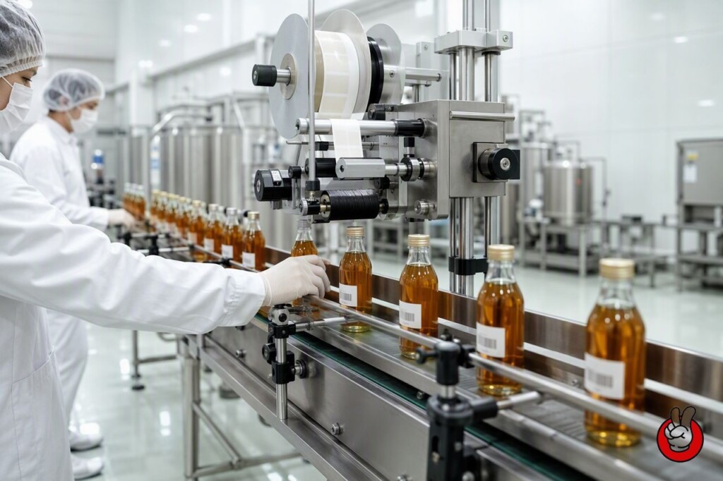 CUIGUAI's cleanroom filling lines apply printed batch codes to every bottle as part of end-to-end lot traceability.