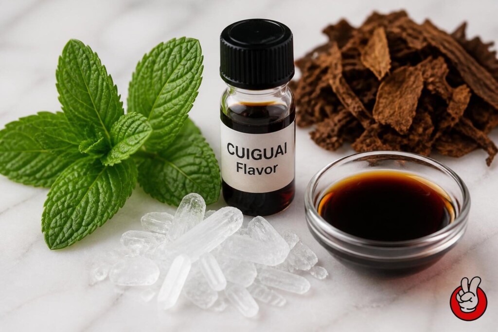 Traceable ingredients used in compliance-focused flavour formulation.