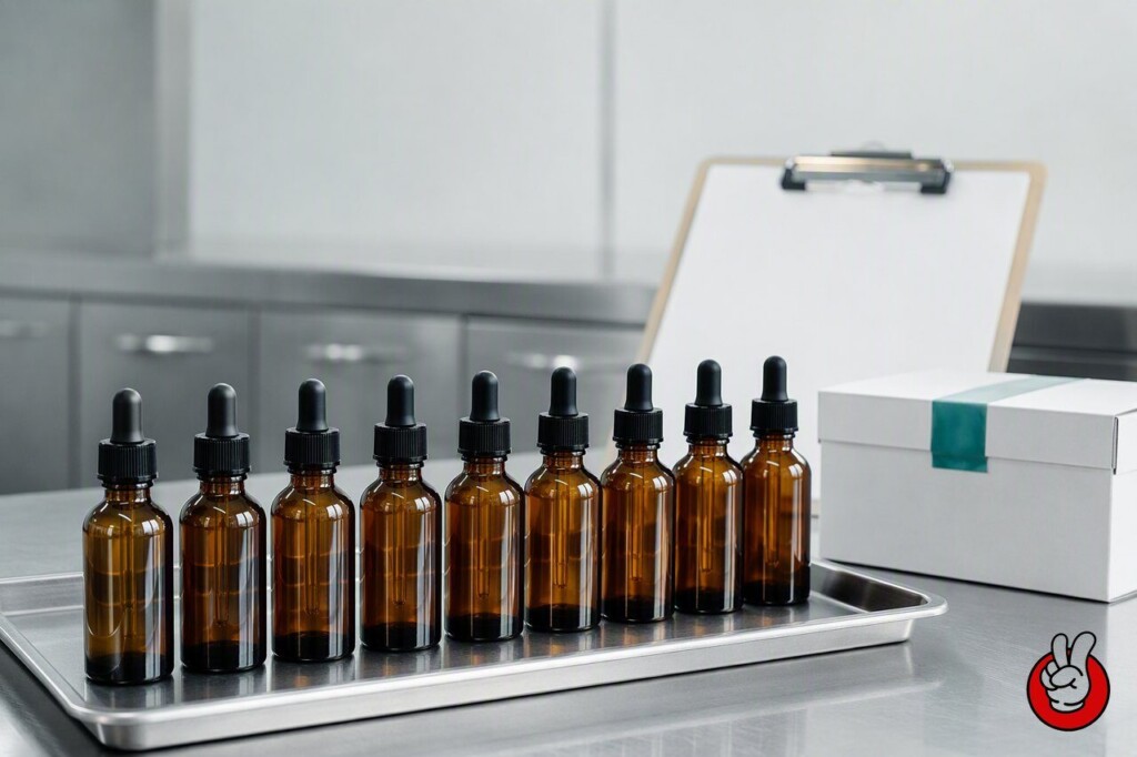 Documented flavour batches leave CUIGUAI with specification sheets, certificates of analysis, and retention samples ready for EU notification files.